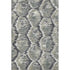 8' X 10' Charcoal Ivory And Gray Diamond Washable Area Rug With UV Protection