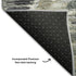 8' X 10' Charcoal Ivory And Gray Diamond Washable Area Rug With UV Protection