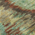 8' X 10' Brown Teal And Rust Diamond Washable Area Rug With UV Protection