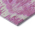 5' X 8' Pink And Ivory Diamond Washable Area Rug With UV Protection