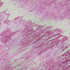5' X 8' Pink And Ivory Diamond Washable Area Rug With UV Protection