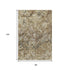 8' X 10' Beige Gray And Brown Diamond Washable Area Rug With UV Protection