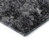 5' X 8' Black Gray And Silver Diamond Washable Area Rug With UV Protection