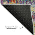 8' X 10' Copper Blue And Red Diamond Washable Area Rug With UV Protection