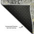 8' X 10' Gray Gold And Silver Diamond Washable Area Rug With UV Protection