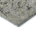 8' Silver Gray And Ivory Diamond Washable Round Rug With UV Protection