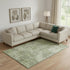 8' X 10' Artichoke Green Gray And Taupe Abstract Washable Area Rug With UV Protection