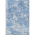 5' X 8' Blue And Ivory Abstract Washable Area Rug With UV Protection