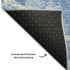 5' X 8' Blue And Ivory Abstract Washable Area Rug With UV Protection