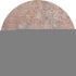 8' Salmon Gray And Ivory Abstract Washable Round Rug With UV Protection