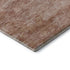 8' Salmon Gray And Ivory Abstract Washable Round Rug With UV Protection