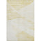 5' X 8' Gold And Ivory Geometric Washable Area Rug With UV Protection