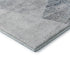 5' X 8' Sky Blue Gray And Silver Geometric Washable Area Rug With UV Protection