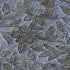 5' X 8' Blue And Gray Floral Washable Area Rug With UV Protection