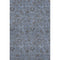 8' X 10' Blue And Gray Floral Washable Area Rug With UV Protection