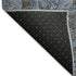 8' X 10' Blue And Gray Floral Washable Area Rug With UV Protection