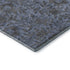 8' X 10' Blue And Gray Floral Washable Area Rug With UV Protection