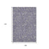 9' X 12' Eggplant And Gray Floral Washable Area Rug With UV Protection