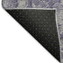 9' X 12' Eggplant And Gray Floral Washable Area Rug With UV Protection