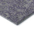 9' X 12' Eggplant And Gray Floral Washable Area Rug With UV Protection