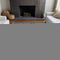 8' X 10' Gray And Charcoal Floral Washable Area Rug With UV Protection