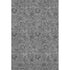 8' X 10' Gray And Charcoal Floral Washable Area Rug With UV Protection