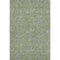 8' X 10' Olive Green And Gray Floral Washable Area Rug With UV Protection