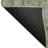8' X 10' Olive Green And Gray Floral Washable Area Rug With UV Protection