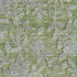 8' X 10' Olive Green And Gray Floral Washable Area Rug With UV Protection