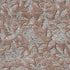 8' X 10' Terra Cotta And Gray Floral Washable Area Rug With UV Protection