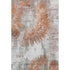 5' X 8' Terra Cotta Ivory And Gray Abstract Washable Area Rug With UV Protection
