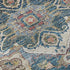 5' X 8' Blue Gold And Rust Floral Medallion Washable Area Rug With UV Protection
