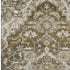 5' X 8' Brown Ivory And Taupe Floral Medallion Washable Area Rug With UV Protection