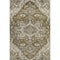 8' X 10' Brown Ivory And Taupe Floral Medallion Washable Area Rug With UV Protection