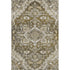 8' X 10' Brown Ivory And Taupe Floral Medallion Washable Area Rug With UV Protection