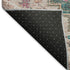 5' X 8' Emerald Beige And Teal Floral Medallion Washable Area Rug With UV Protection