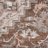 8' X 10' Terra Cotta Beige And Gray Floral Medallion Washable Area Rug With UV Protection