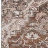 8' X 10' Terra Cotta Beige And Gray Floral Medallion Washable Area Rug With UV Protection