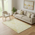 5' X 8' Gold And Ivory Moroccan Washable Area Rug With UV Protection