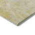 8' Gold And Ivory Moroccan Washable Round Rug With UV Protection