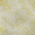 8' Gold And Ivory Moroccan Washable Round Rug With UV Protection