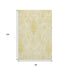 8' X 10' Gold And Ivory Moroccan Washable Area Rug With UV Protection