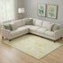 8' X 10' Gold And Ivory Moroccan Washable Area Rug With UV Protection