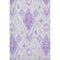 5' X 8' Purple And Ivory Moroccan Washable Area Rug With UV Protection