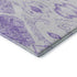 8' X 10' Purple And Ivory Moroccan Washable Area Rug With UV Protection