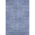 5' X 8' Blue And Gray Geometric Washable Area Rug With UV Protection