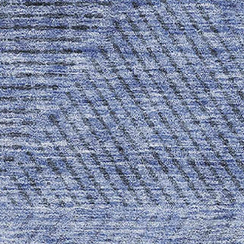 5' X 8' Blue And Gray Geometric Washable Area Rug With UV Protection