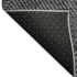 5' X 8' Charcoal And Silver Geometric Washable Area Rug With UV Protection