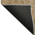 8' Copper And Brown Geometric Washable Round Rug With UV Protection