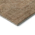 8' Copper And Brown Geometric Washable Round Rug With UV Protection